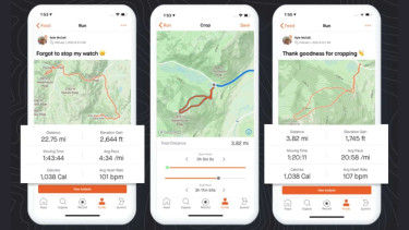 Tampilan Aplikasi Strava