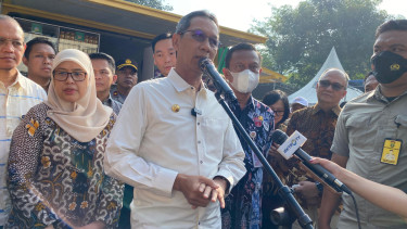 Pj Gubernur DKI Jakarta Heru Budi di Jakarta Selatan