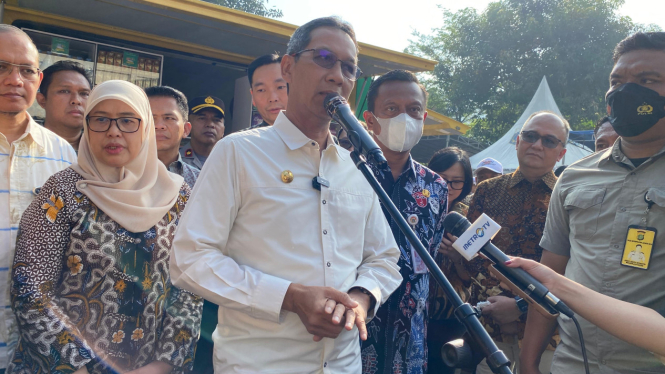 Pj Gubernur DKI Jakarta Heru Budi di Jakarta Selatan