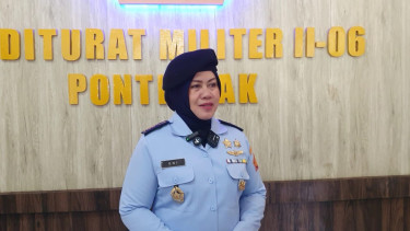 Kepala Oditurat Militer (Otmil) II-06 Pontianak Kolonel Kum Eni Sulisdawati