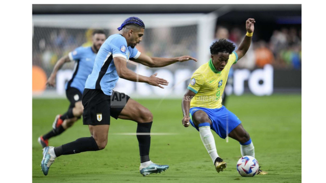 Timnas Uruguay Vs Brasil di Perempatfinal Copa America 2024