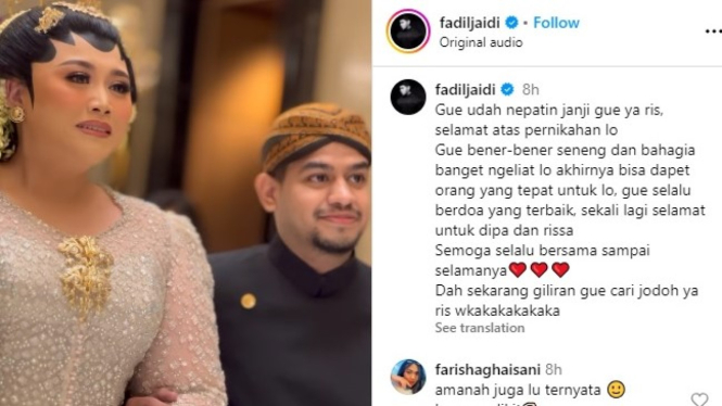 Fadil Jaidi dan Clarissa Putri