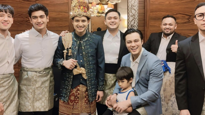 Baim Wong di Acara Pernikahan Chand Kelvin