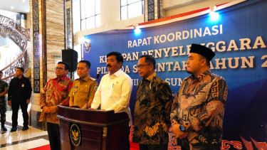 Menko Polhukam, Hadi Tjahjanto.(B.S.Putra/VIVA) 