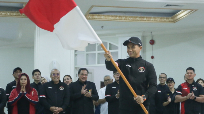 Pengukuhan kontingen Olimpiade Paris 2024 di Kemenpora