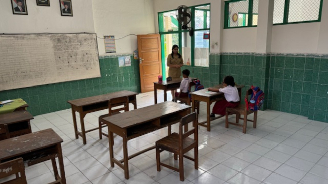 SDN Dawung Tengah di Solo hanya menerima dua siswa baru pada tahun ajaran baru 2024/2025.