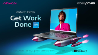Advan Rilis Workpro Lite, Laptop Rp5 Juta Layar Bisa Rotasi 180 Derajat