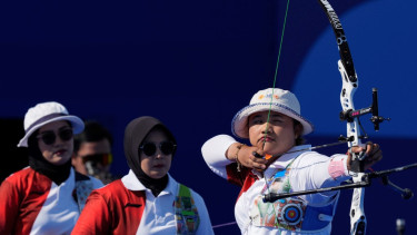 Tim panahan putri Indonesia di Olimpiade 2024
