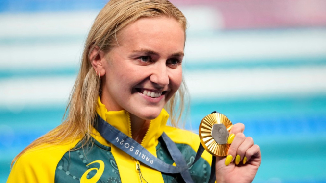 Perenang Australia, Ariarne Titmus sabet medali emas Olimpiade 2024