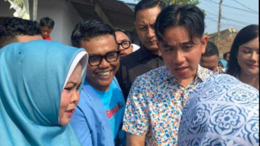 Wakil Presiden terpilih Gibran blusukan di Tangerang.