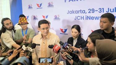 Sandiaga Uno di Muskernas Partai Perindo
