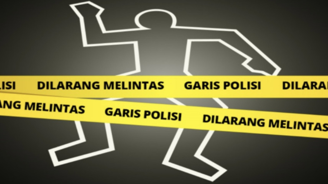 Ilustrasi garis polisi