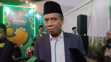 Ketua Pansus PKB bentukan PBNU Amin Said Husni di arena Konferwil NU Jatim ke-XVIII di Tebuireng, Jombang.