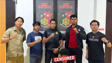 Polisi Meringkus pemuda yang perkosa adik kandung selama 8 tahun di Mamuju Tengah. (Foto: Humas Polres Mamuju Tengah).