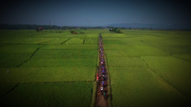 VIVA Militer: Seribuan pesepeda peserta Gowes Koramil Plered