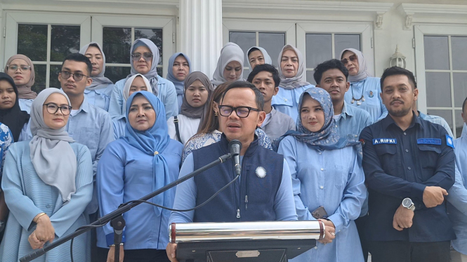 Bima Arya mengumumkan mundur dari bursa Gubernur Jawa Barat. Muhammad AR/VIVA