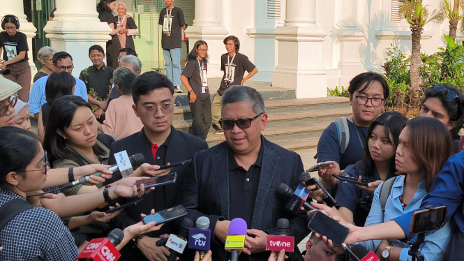 Sekjen PDIP, Hasto Kristiyanto di Galeri Nasional