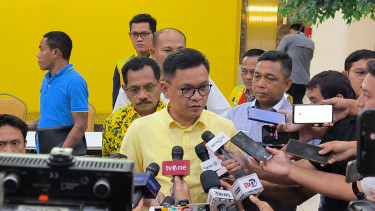 Ketua DPP Partai Golkar, Ace Hasan Syadzily di Kantor DPP Partai Golkar, Jakarta Barat, Minggu, 11 Agustus 2024