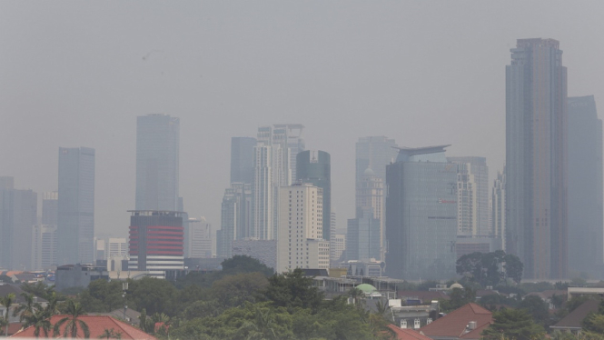 Polusi Udara di Kota Jakarta (foto ilustrasi)