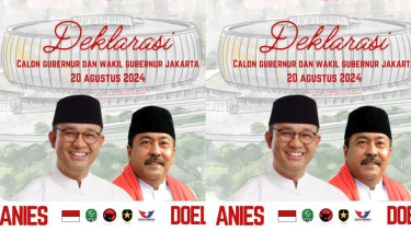 Flyer Anies Baswedan dan Rano Karno yang tersebar di media sosial