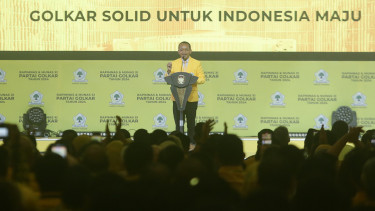 Ketua Umum Partai Golkar Bahlil Lahadalia di Penutupan Munas XI Partai Golkar