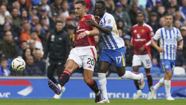 Duel Brighton and Hove Albion vs Manchester United