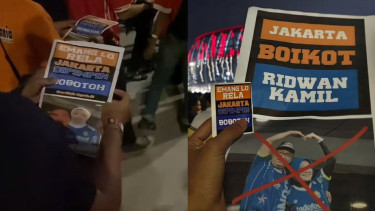 The Jakmania tolak dukung Ridwan Kamil