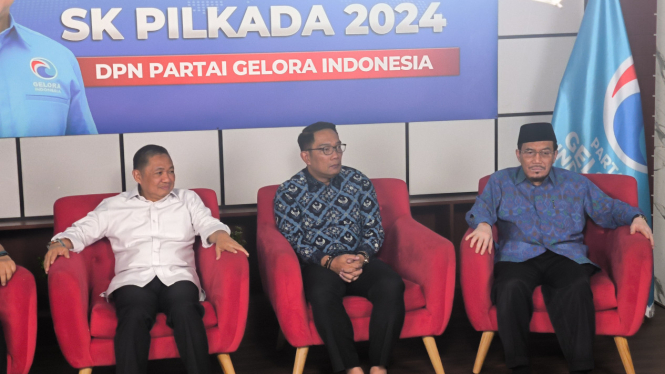 Bakal cagub-cawagub Jakarta, Ridwan Kamil dan Suswono mendapatkan dukungan dari Partai Gelora untuk maju di Pilkada Jakarta 2024