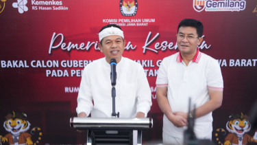 Dedi Mulyadi - Erwan Paslon Pertama Tes Kesehatan Pilgub Jabar di RSHS