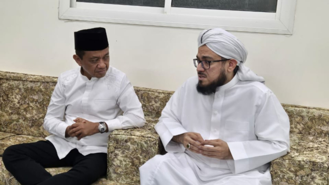 Bahlil Lahadalia bersama Ulama Madinah Sayyid Ahmad bin Muhammad Al Maliki