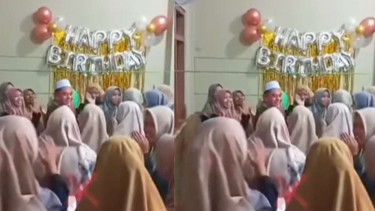 Kiai rayakan ulang tahun