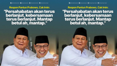Presiden Terpilih, Prabowo Subianto dengan Ketua Umum PKB, Muhaimin Iskandar