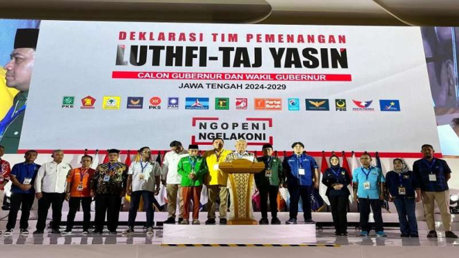 Deklarasi tim pemenangan Ahmad Luthfi-Taj Yasin di Pilgub Jateng