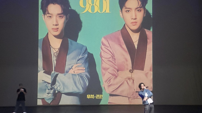 Jung Woo Seok di acara K Playlist Festa Vol 2 di Jakarta.