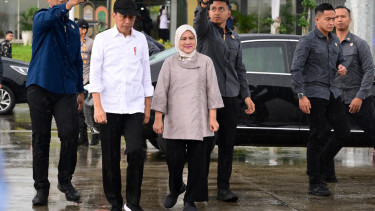 Presiden Jokowi dan Ibu Negara Iriana