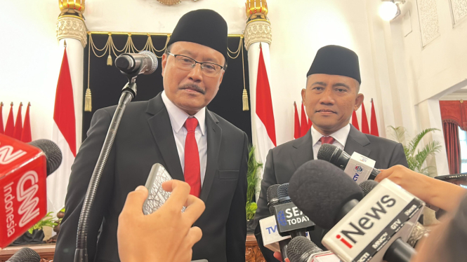 Menteri Sosial Gus Ipul dan Kepala BNPT Irjen Pol Eddy Hartono