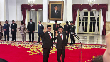 Pelantikan menteri Sosial Gus Ipul dan Kepala BNPT Irjen Pol Eddy Hartono