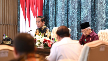Presiden Jokowi Pimpin Rapat Kabinet Terakhir di IKN Nusantara