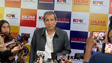 Deputi Pencegahan dan Monitoring KPK Pahala Nainggolan di Gedung Dewas KPK