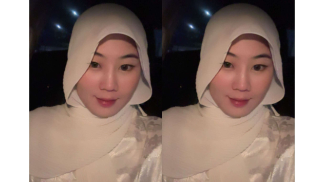 Listy Chan pakai hijab