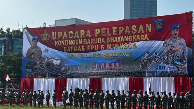 Polri berangkatkan 140 personel penjaga perdamaian PBB ke Afrika Tengah.