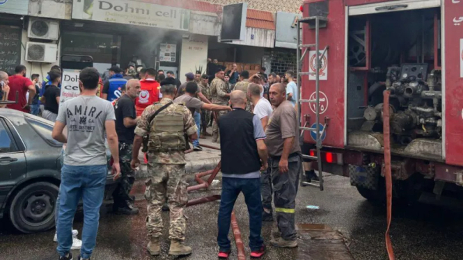 Ledakan terjadi di Lebanon selatan, termasuk kota Sidon, serta pinggiran selatan Beirut dan Lembah Bekaa. (Doc. BBC)