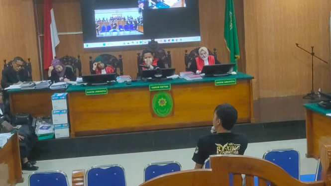 Saksi Aldi dalam sidang PK 6 terpidana kasus Vina di PN Cirebon