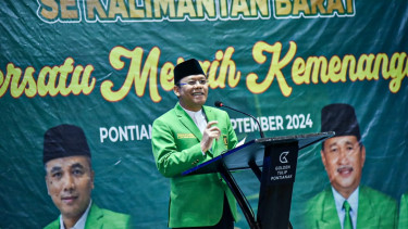 Pelaksana Tugas Ketua Umum PPP Muhamad Mardiono membuka kegiatan Musyawarah Kerj