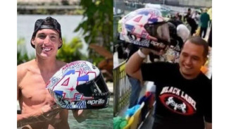 Dulu Dapat Helm Aleix Espargaro, Sekarang Fans Indonesia Ini Beri Kejutan Buat 'Pak RT'