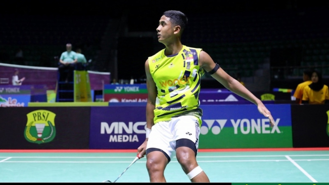 Tunggal putra Indonesia Alwi Farhan