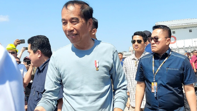 Presiden Jokowi di Sirkuit Mandalika