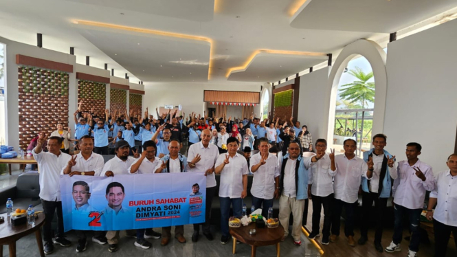Buruh Sahabat Andra Soni-Dimyati Natakusumah deklarasi dukungan di Cilegon