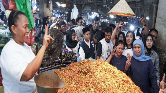 Cagub Jatim Khofifah Indar Parawansa.