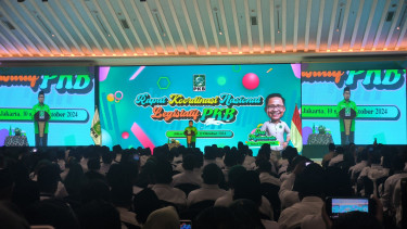 Ketua Umum PKB, Muhaimin Iskandar di acara Rakornas Legislatif PKB, Kamis, 10 Oktober 2024